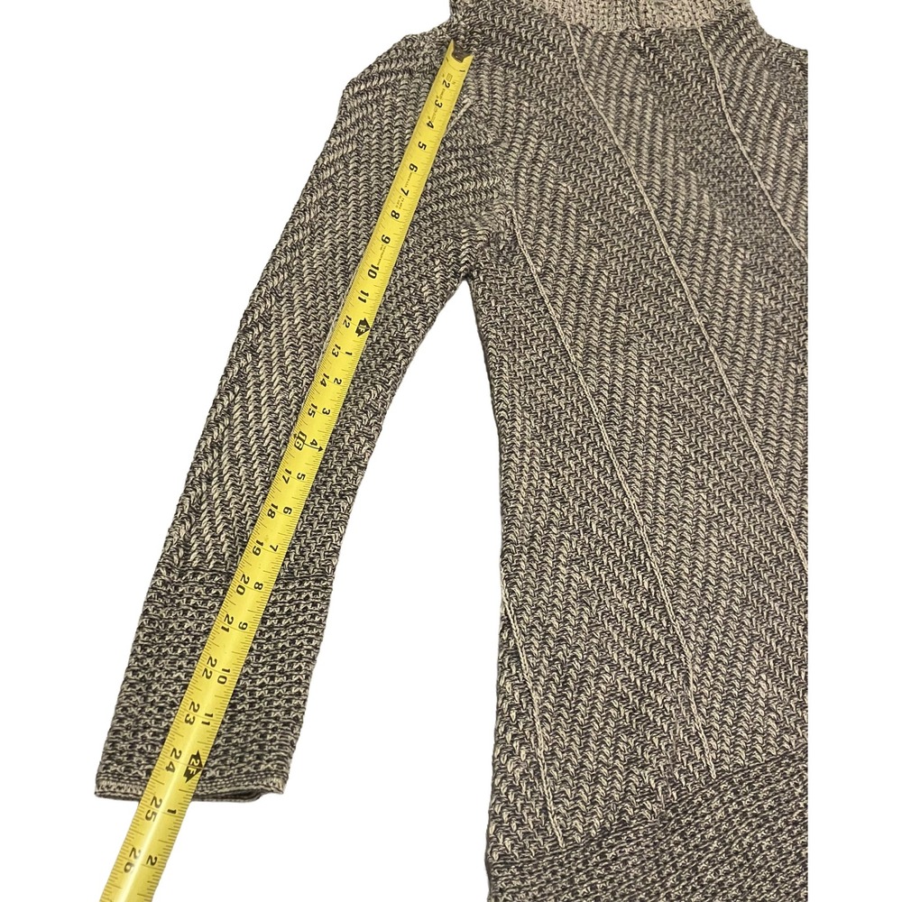 Eight Eight Eight Womens Gray Cotton Cowl Neck Sharkbite Hem Tunic Sweater Large - Picture 10 of 15